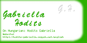 gabriella hodits business card